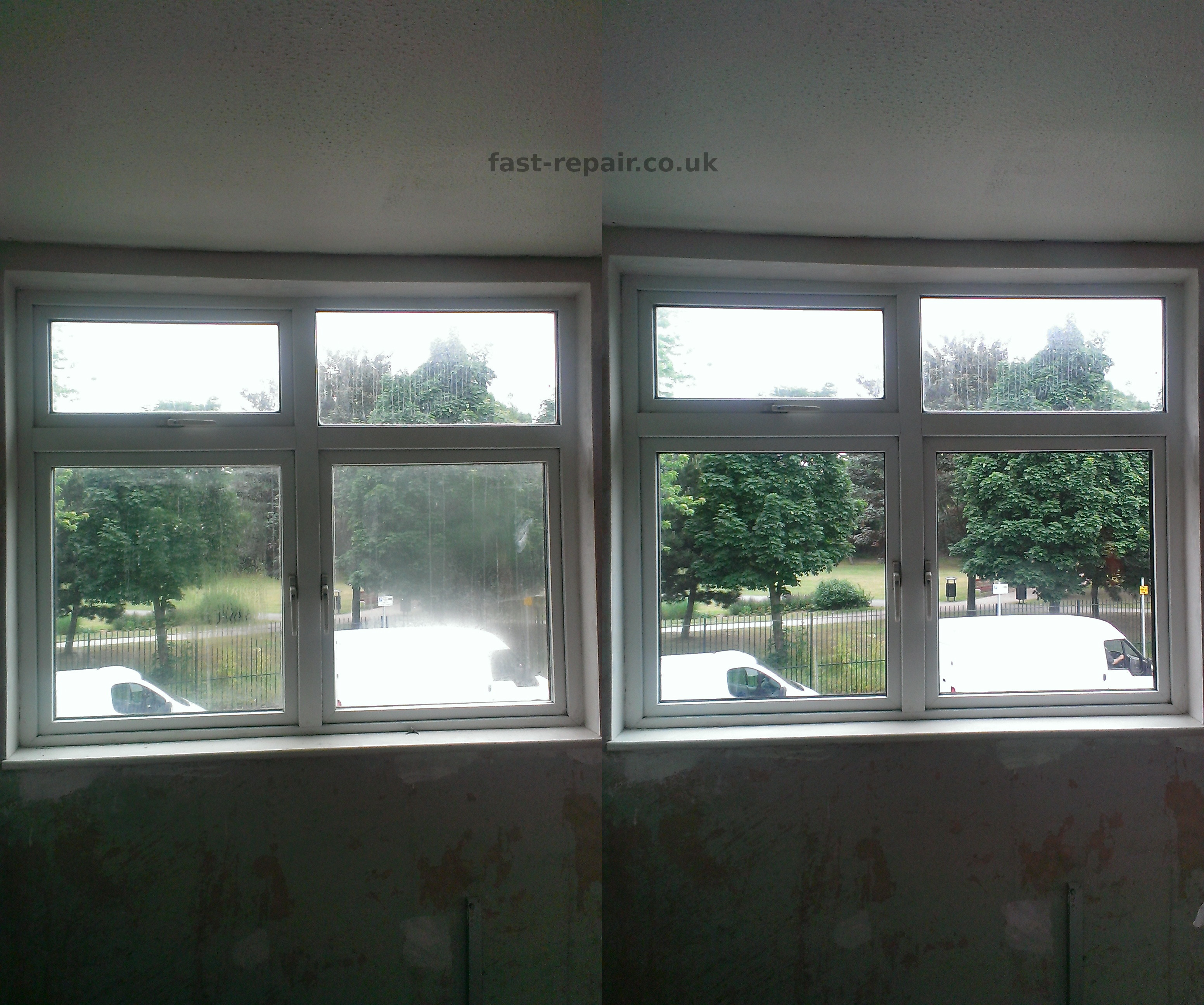 condensation inside window glass